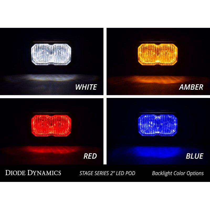Diode Dynamics Stage Series 2 In LED Pod Sport - White Flood Standard WBL (Pair) - Berry Smink British Car Parts
